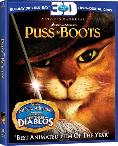 обложка Кот в сапогах / Puss in Boots (Blu-Ray 3D) Скачать торрент